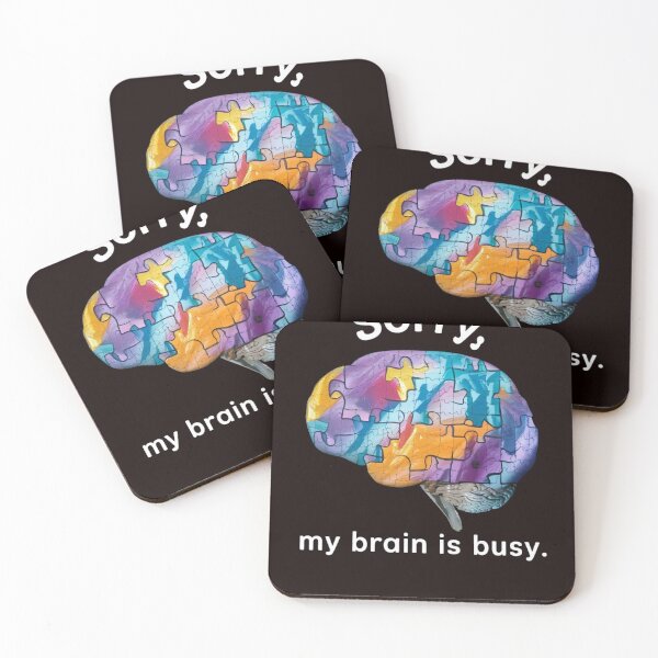 Item preview, Sorry, my brain is busy - purple designed and sold by Endless Projects.