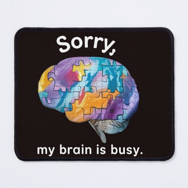 Item preview, Sorry, my brain is busy - purple designed and sold by Endless Projects.