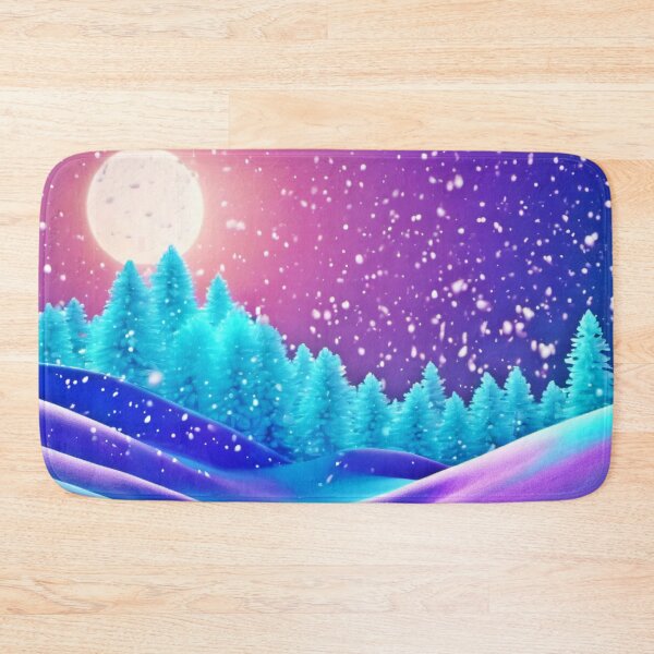 Item preview, Turquoise & Dark Blue Snow designed and sold by Health And Fitness Posts e-Store.