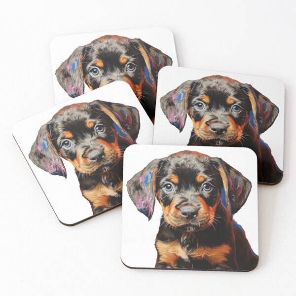 Item preview, Dachshund Puppy Young Dog Animal Pet Realistic Portrait designed and sold by G-M-Designs.
