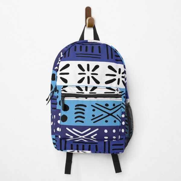 Item preview, blue African ethnic tribal bogolan designed and sold by Wolagno.