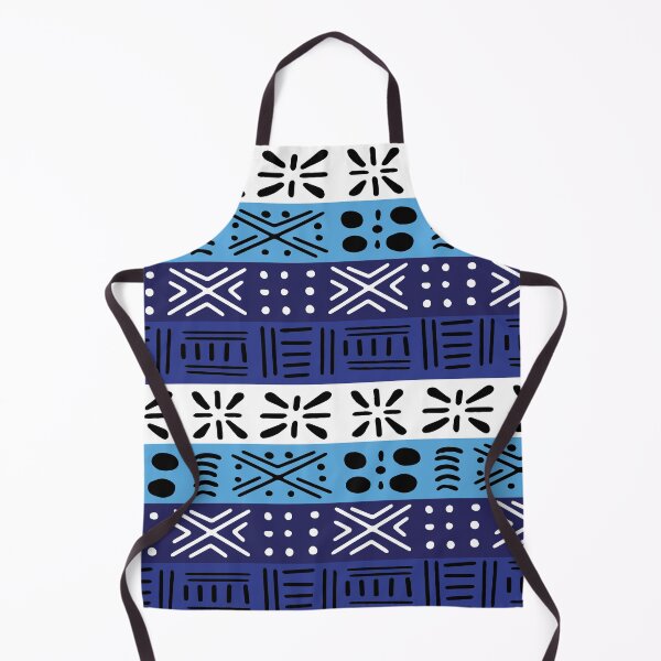 Item preview, blue African ethnic tribal bogolan designed and sold by Wolagno.