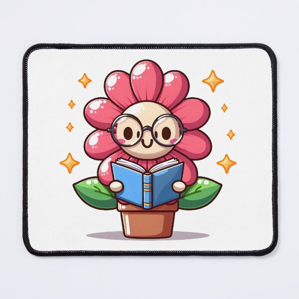 Item preview, Kawaii Flower With Glasses designed and sold by CanvasCutie.