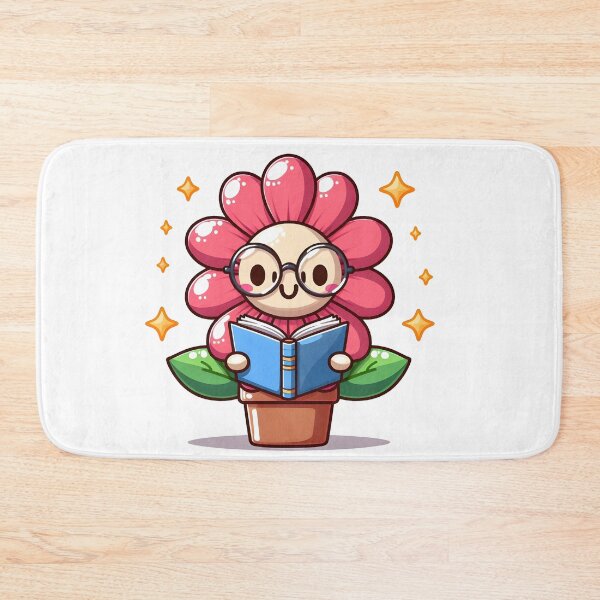 Item preview, Kawaii Flower With Glasses designed and sold by CanvasCutie.