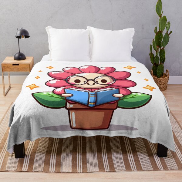 Item preview, Kawaii Flower With Glasses designed and sold by CanvasCutie.