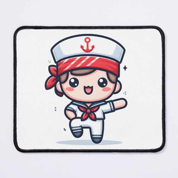 Item preview, Kawaii Sailor With A Red Bandana designed and sold by CanvasCutie.
