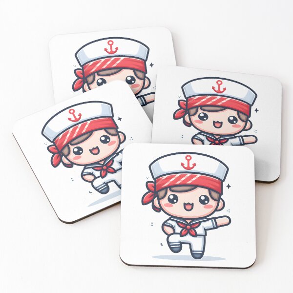 Item preview, Kawaii Sailor With A Red Bandana designed and sold by CanvasCutie.