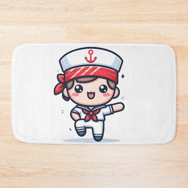 Item preview, Kawaii Sailor With A Red Bandana designed and sold by CanvasCutie.