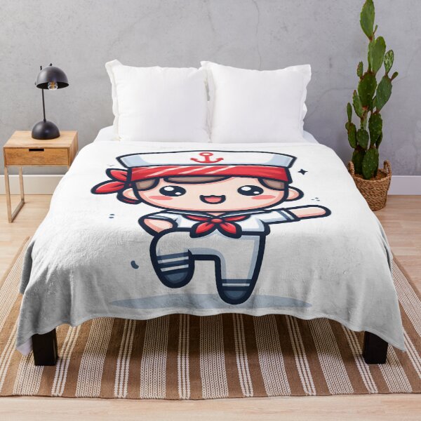 Item preview, Kawaii Sailor With A Red Bandana designed and sold by CanvasCutie.