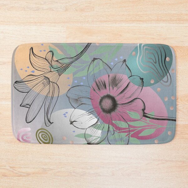 Item preview, Abstract home decorating minimalist flower line art wall poster designed and sold by jayne0524.