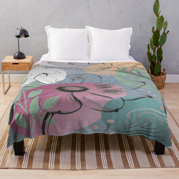 Item preview, Abstract home decorating minimalist flower line art wall poster designed and sold by jayne0524.
