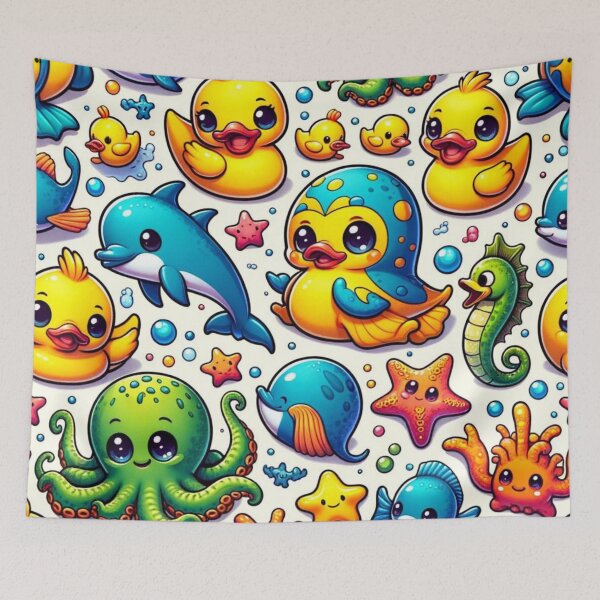 Item preview, Cute Creatures of the Ocean , Cute Animals Inspired Design designed and sold by GPrint001.