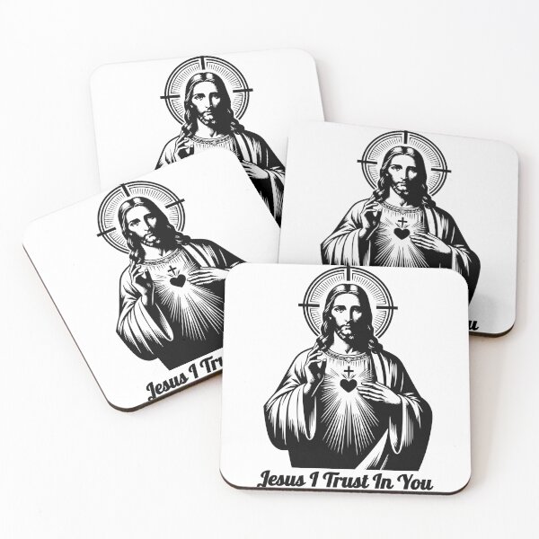 Item preview, Jesus I Trust In You! Black Vector designed and sold by PMCreative.