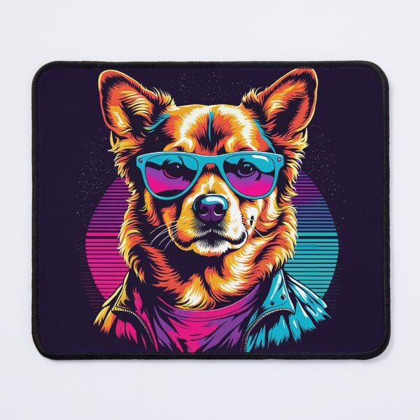 Item preview, Dog with glasses the definition of modern canine elegance designed and sold by Pulsant  Paintings.