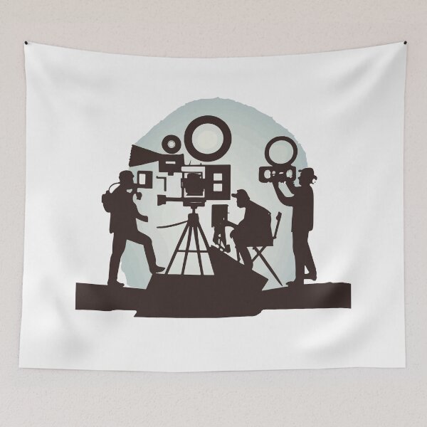 Item preview, Cinematic Film Crew Silhouette designed and sold by NiftyWrx.