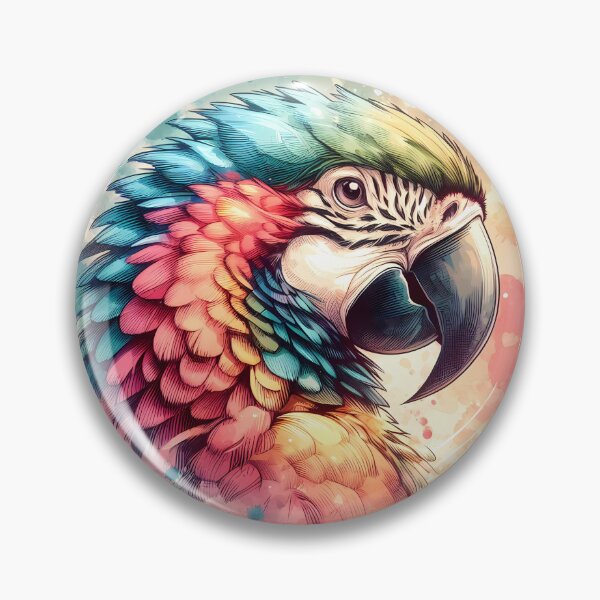 Item preview, Macaw parrot watercolor designed and sold by Batshirt.