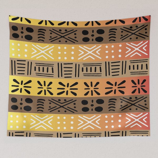 Item preview, African ethnic tribal bogolan designed and sold by Wolagno.