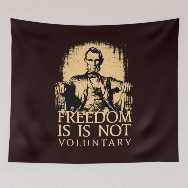 Item preview, Lincoln's Decree - Freedom Quote Art designed and sold by RuyaFab.