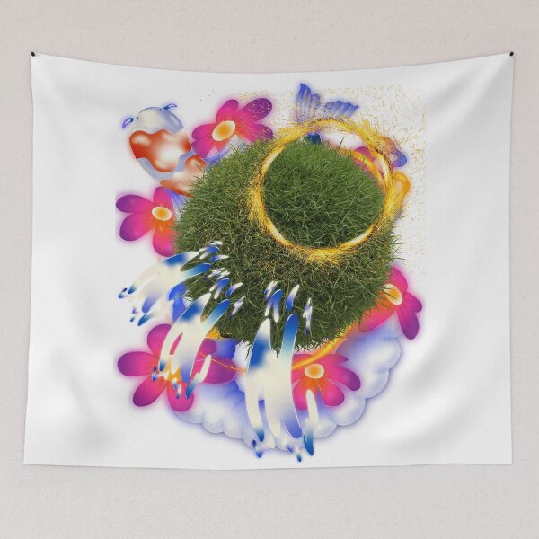 Item preview, Grass ball on flowers with halo designed and sold by channel-art.