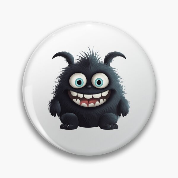 Item preview, Fluffy Blue Eyed Monster designed and sold by NicolasGlowArt.