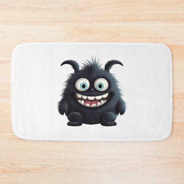 Item preview, Fluffy Blue Eyed Monster designed and sold by NicolasGlowArt.