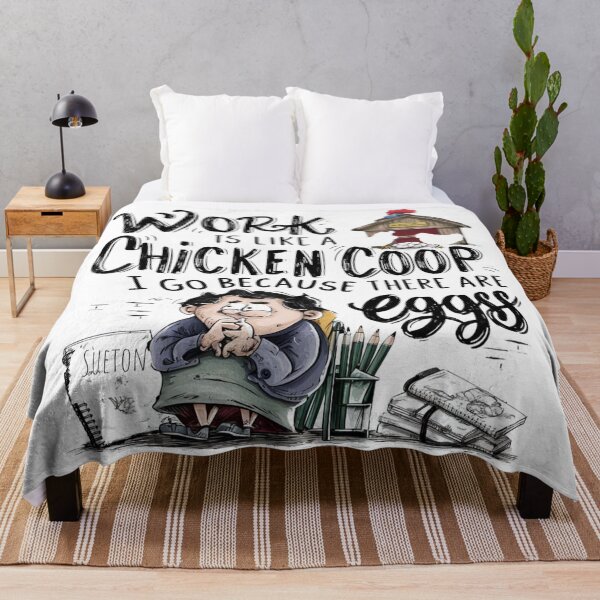 Item preview, Work is like a chicken coop i go because there are eggs designed and sold by Lunaawga.