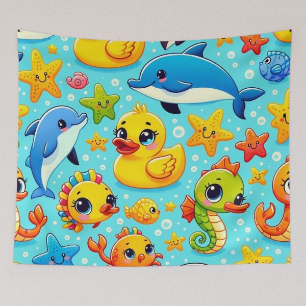 Item preview, Cute Creatures of the Ocean , Cute Animals Inspired Design designed and sold by GPrint001.