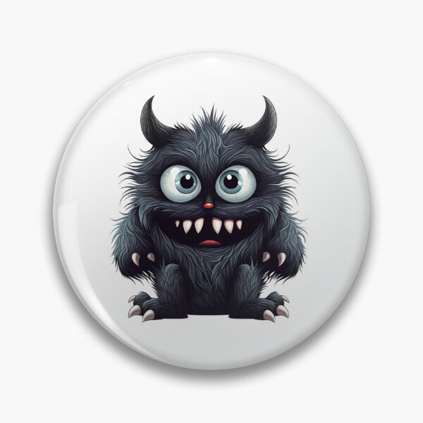Item preview, Smiling Fluffy Monster designed and sold by NicolasGlowArt.