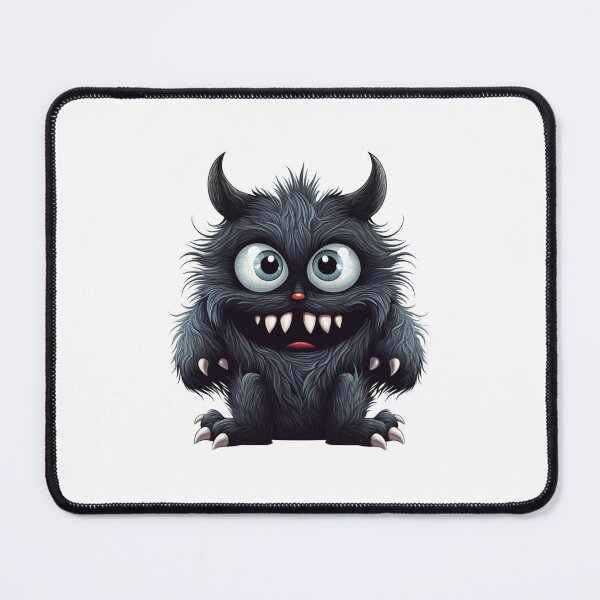 Item preview, Smiling Fluffy Monster designed and sold by NicolasGlowArt.