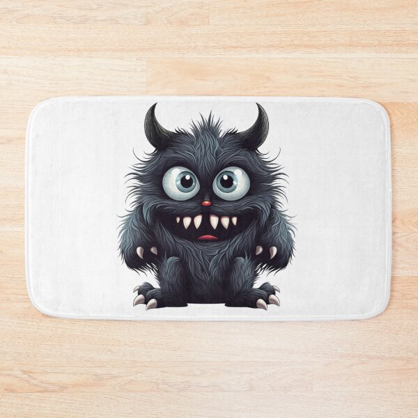 Item preview, Smiling Fluffy Monster designed and sold by NicolasGlowArt.