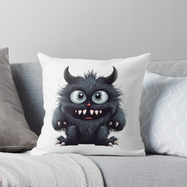 Item preview, Smiling Fluffy Monster designed and sold by NicolasGlowArt.