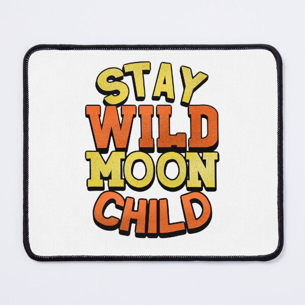 Item preview, Stay wild moon child - hand lettering typography design designed and sold by designsoln1.