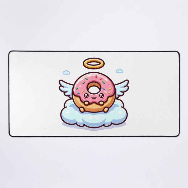 Item preview, Kawaii Donut: Wearing Angel Wings designed and sold by CanvasCutie.