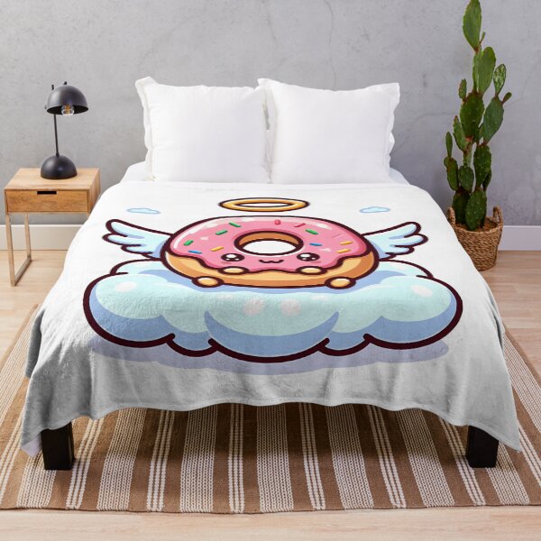 Item preview, Kawaii Donut: Wearing Angel Wings designed and sold by CanvasCutie.