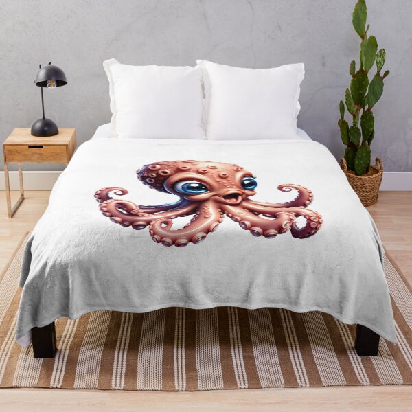 Item preview, Cute baby cartoon octopus ilustration designed and sold by Inspyralia.