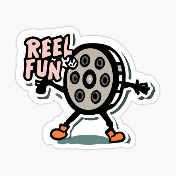 Item preview, Reel Fun Mascot - Filmmaking Enthusiast Design designed and sold by NiftyWrx.