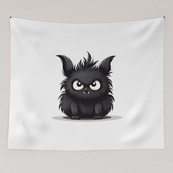 Item preview, Angry Fluffy Monster designed and sold by NicolasGlowArt.