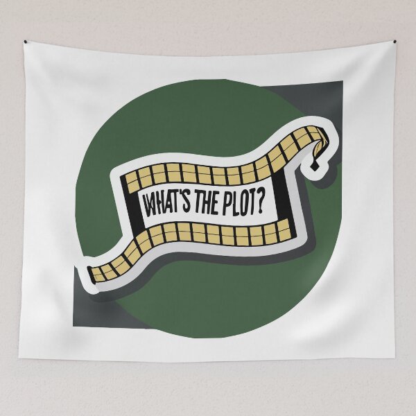 Item preview, What's the Plot? Filmmaking Intrigue Sticker designed and sold by NiftyWrx.