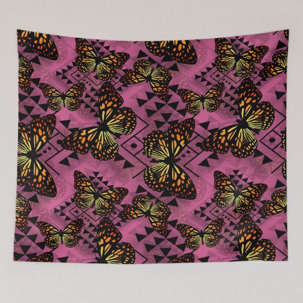 Item preview, Light Pink / Black  / Fire Color Native Butterfly 2024 designed and sold by JMWCD.
