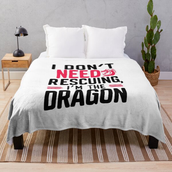 Item preview, I don't need rescuing, I'm the dragon designed and sold by wickedsticker.