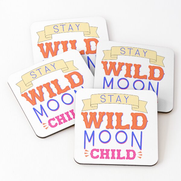 Item preview, Stay wild moon child - hand lettering typography designed and sold by designsoln1.