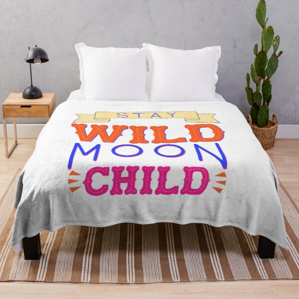 Item preview, Stay wild moon child - hand lettering typography designed and sold by designsoln1.