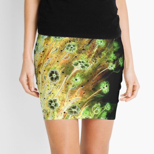 Irish Flowers Mini Skirt