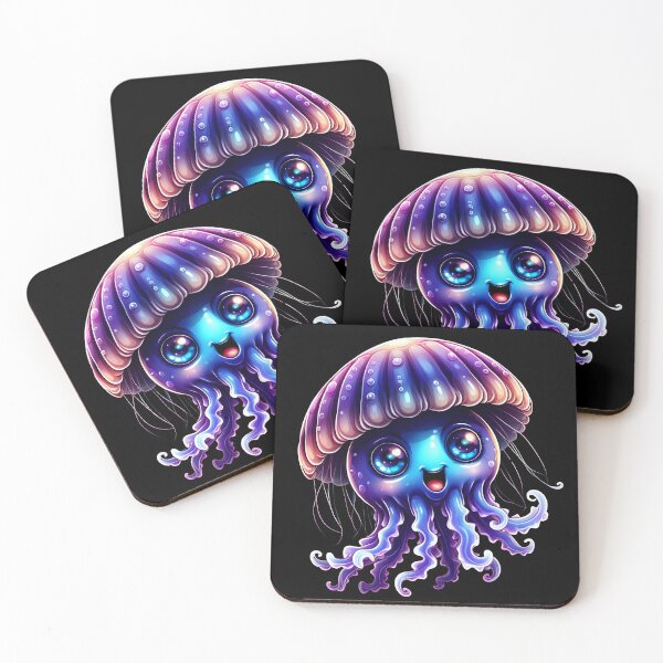 Item preview, Cute baby cartoon jellyfish ilustration designed and sold by Inspyralia.