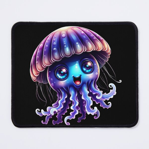Item preview, Cute baby cartoon jellyfish ilustration designed and sold by Inspyralia.