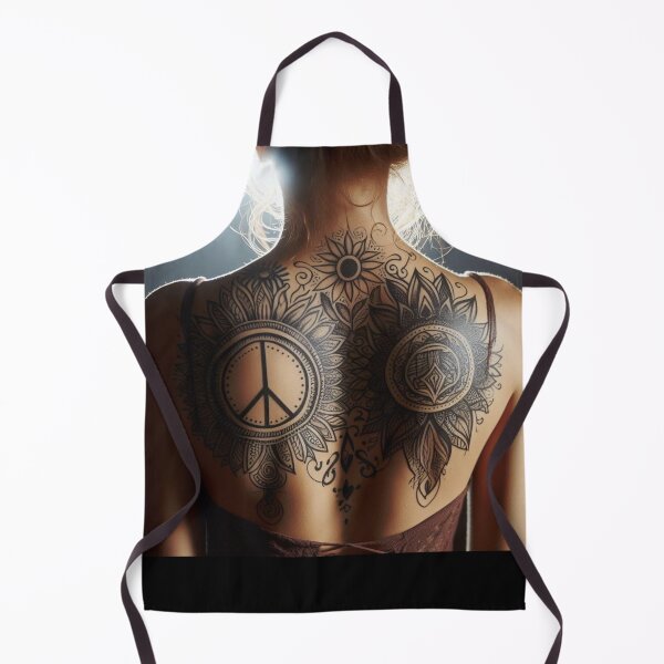 Item preview, Girl with Peace Tattoo designed and sold by PrintsQuarter.