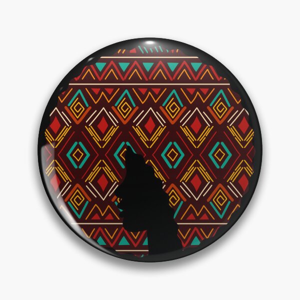 Item preview, Afro Hair Woman with African Pattern, Black History  designed and sold by Logiamerch.
