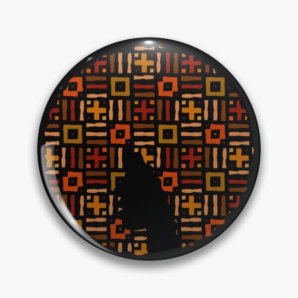 Item preview, Afro Hair Woman with African Pattern, Black History  designed and sold by Logiamerch.