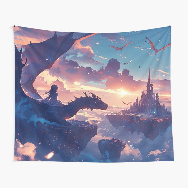 Aperçu de l'œuvre Dragons dans le ciel créée et vendue par OccultDreams.