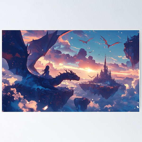 Item preview, Dragons in the Sky designed and sold by OccultDreams.